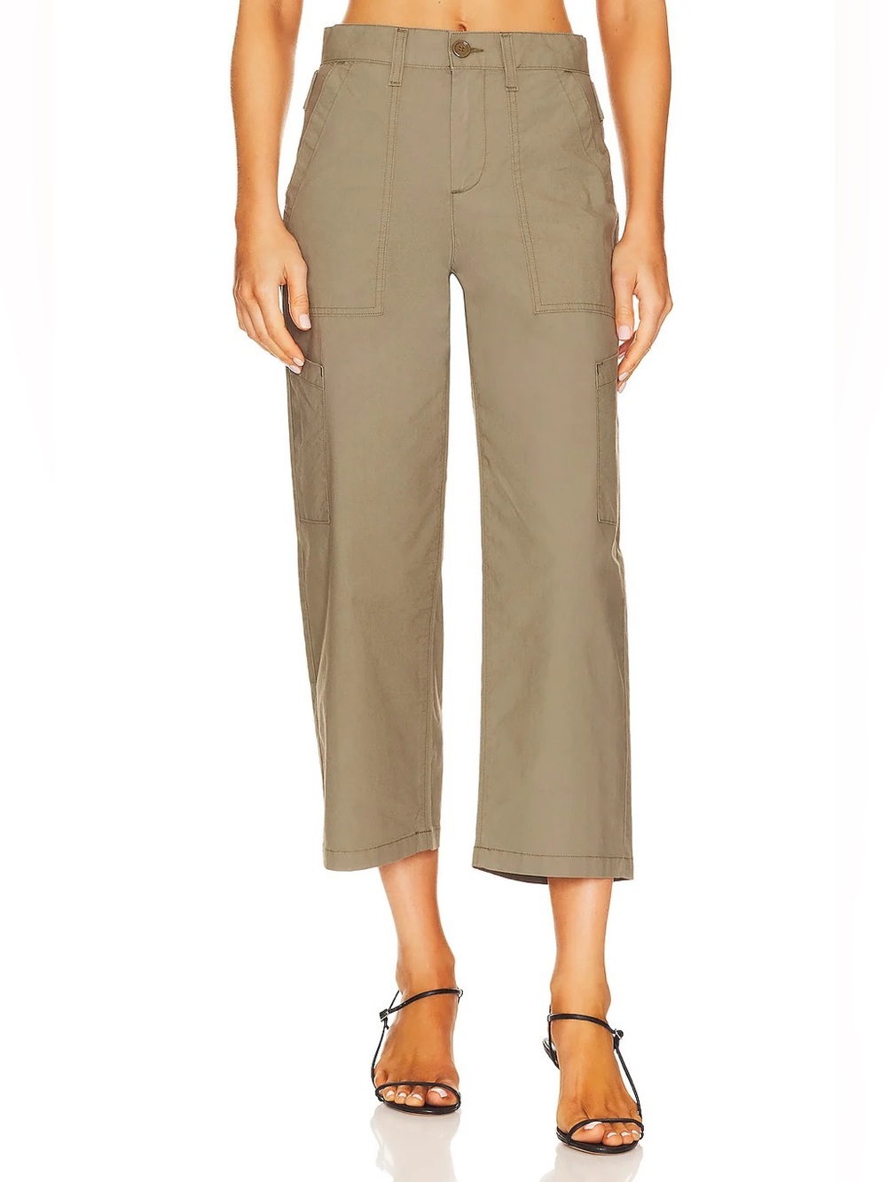 Agolde Daria Utility Crop Pants in Duffle